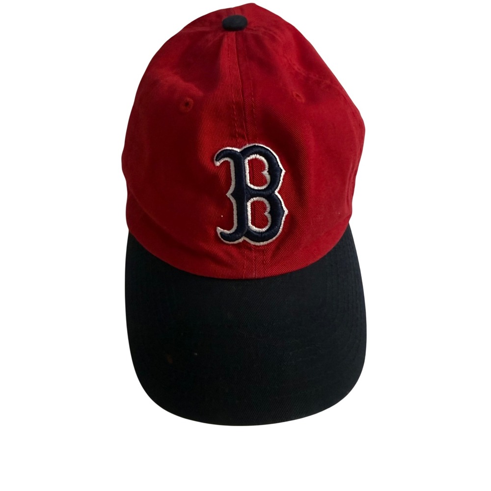 Retro Two Tone Red Navy MLB 47 Boston Red Socks Adjustable Baseball Hat Cap OSFA